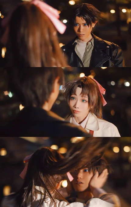 【cosplay/dc※平和】五稜星...服部平次:シロ遠山和葉:クロ( )#リバモ 