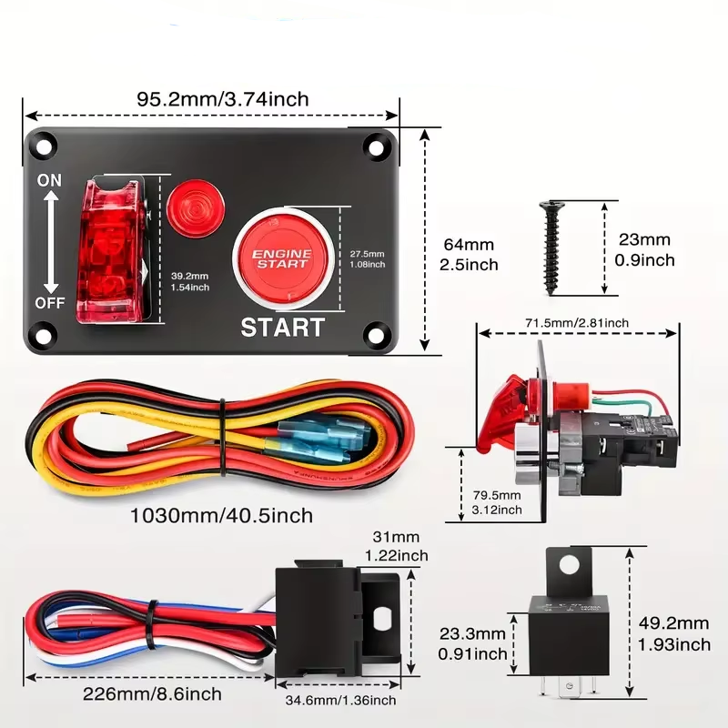 SX_TECH_CO's tweet image. Combination Switch
Rating：12V
LED light：red
Material：Metal+Plastic
Size/Style：As Picture Shown
current : 40A
#switch #carswitch #autoswitch #car #auto #marine