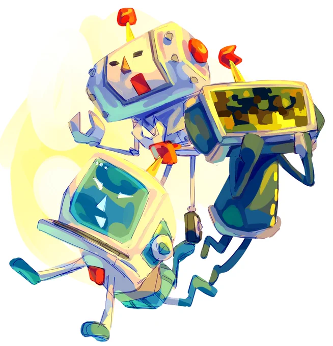 old unfinished katamari artworks ft suit queen and assorted cousins#katamari #katamaridamacy 