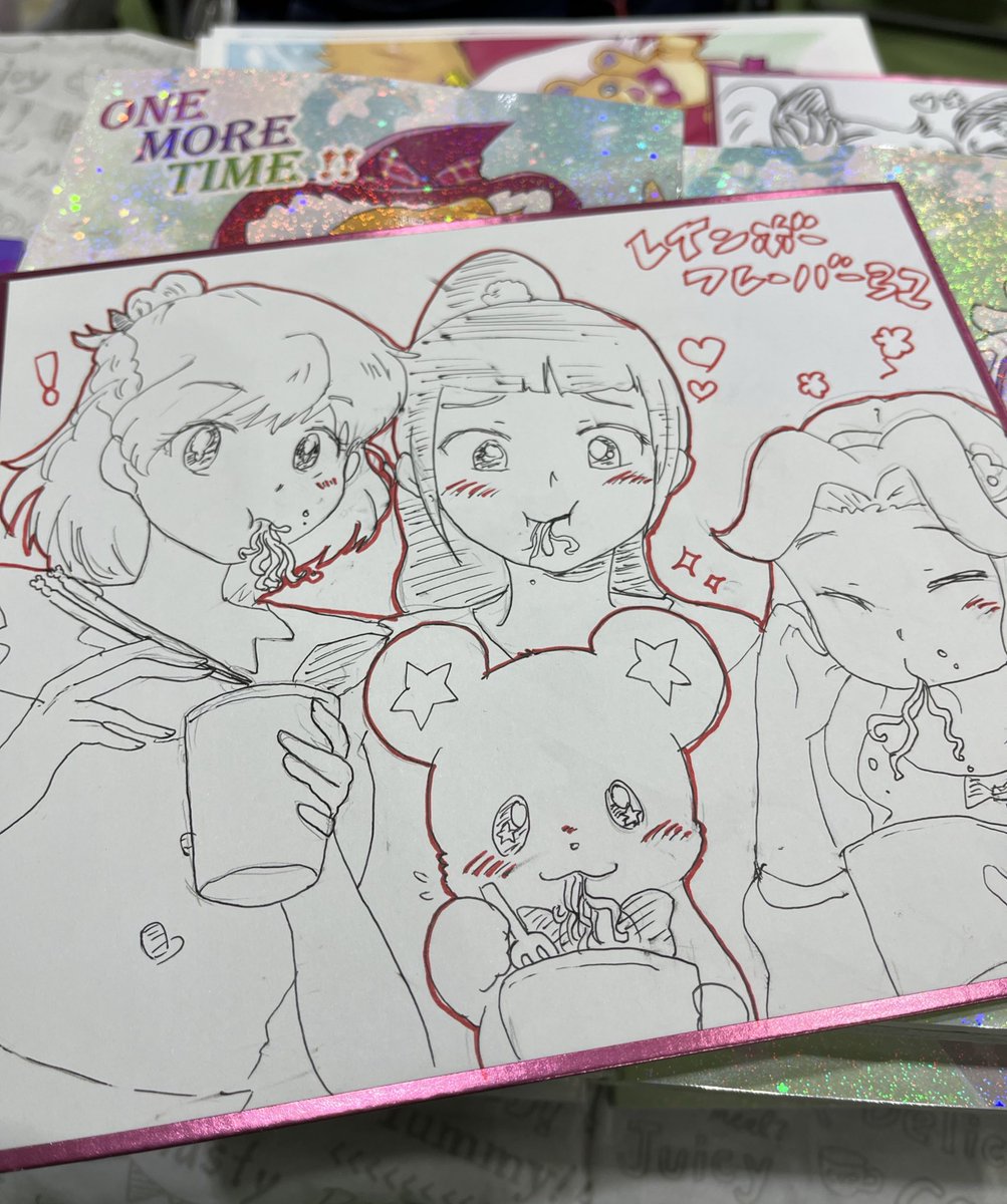 色紙も描いたよ!(相変わらず色はない)
2個目は色紙百景、1個目は14時〜100円ぐらいで販売します!
よろしくお願いします!!!! 