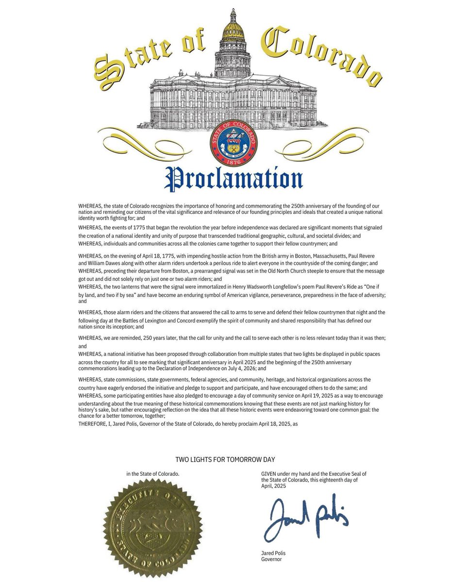 Governor Jared Polis tweet media