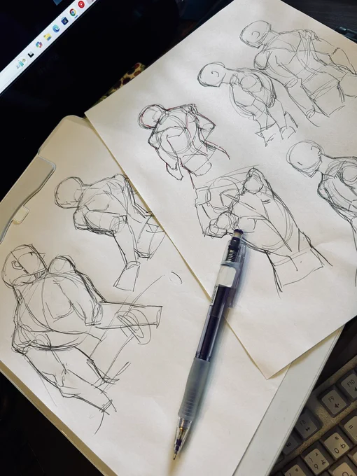 ムズイですねぇ…でも描きたい…男性の魅力は背面に出ると思ってるから… 