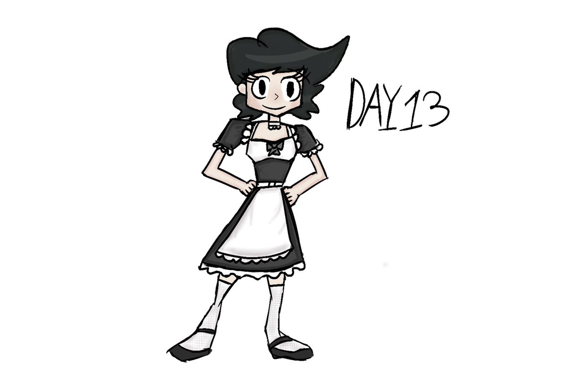 The maid day14 #artmoots #ocart #illustration #OC #drawingart