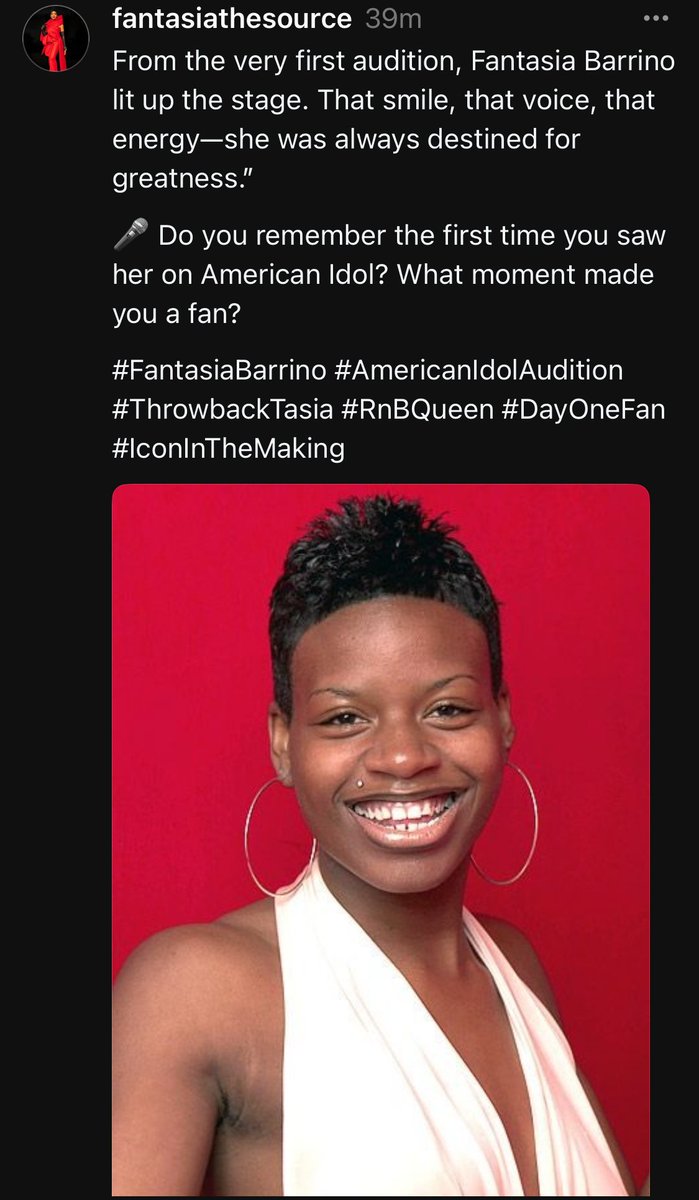 TasiaSource's tweet photo. Just shared a classic Fantasia Barrino throwback on Threads! Remember her American Idol audition?
Check it out and share your fav moment.
#FantasiaBarrino #RnBQueen #AmericanIdol #ThrowbackTasia https://t.co/A87ZwYT9WV