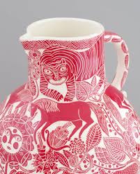 Vicky Lindo, contemporary UK ceramicist who creates often quirky, highly decorated ceramics #womensart
