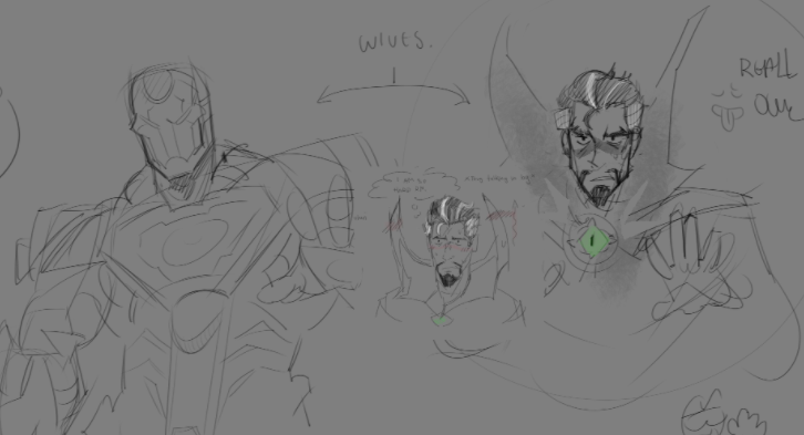 ShadZ420_'s tweet photo. Magma doodles with a lil someone.... #ironman #drstrange #moonknight #marvelrivals https://t.co/FS6nry9lwC