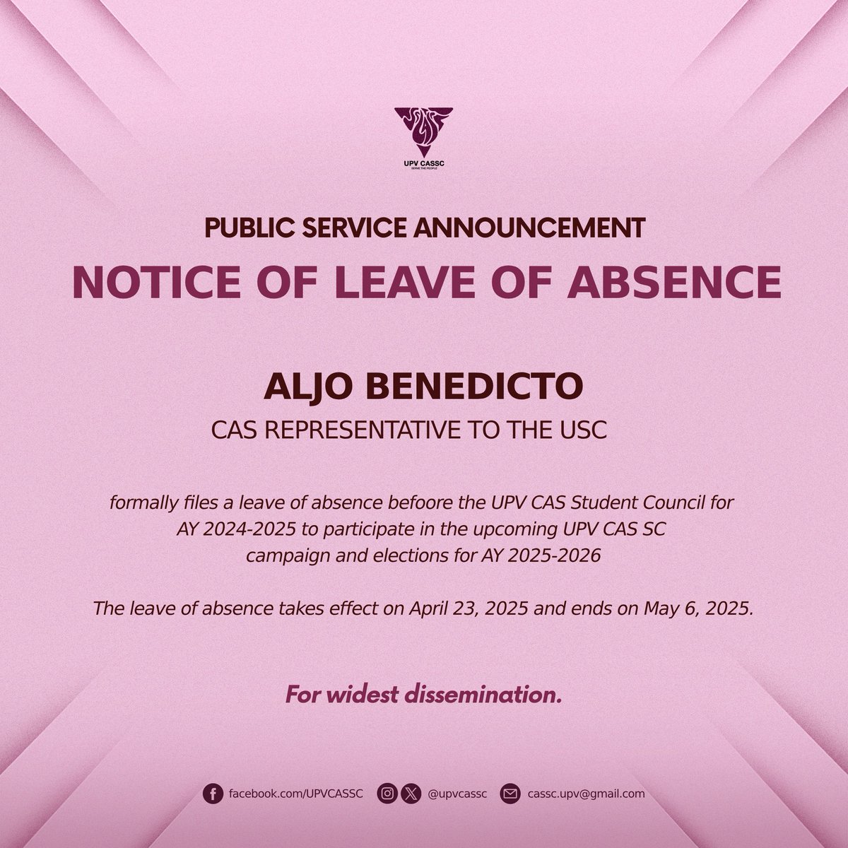 UPV CAS SC tweet media