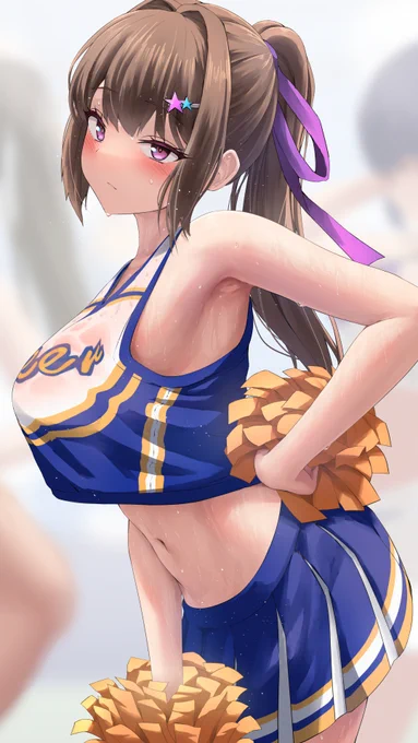 ふと目が合ったチア 