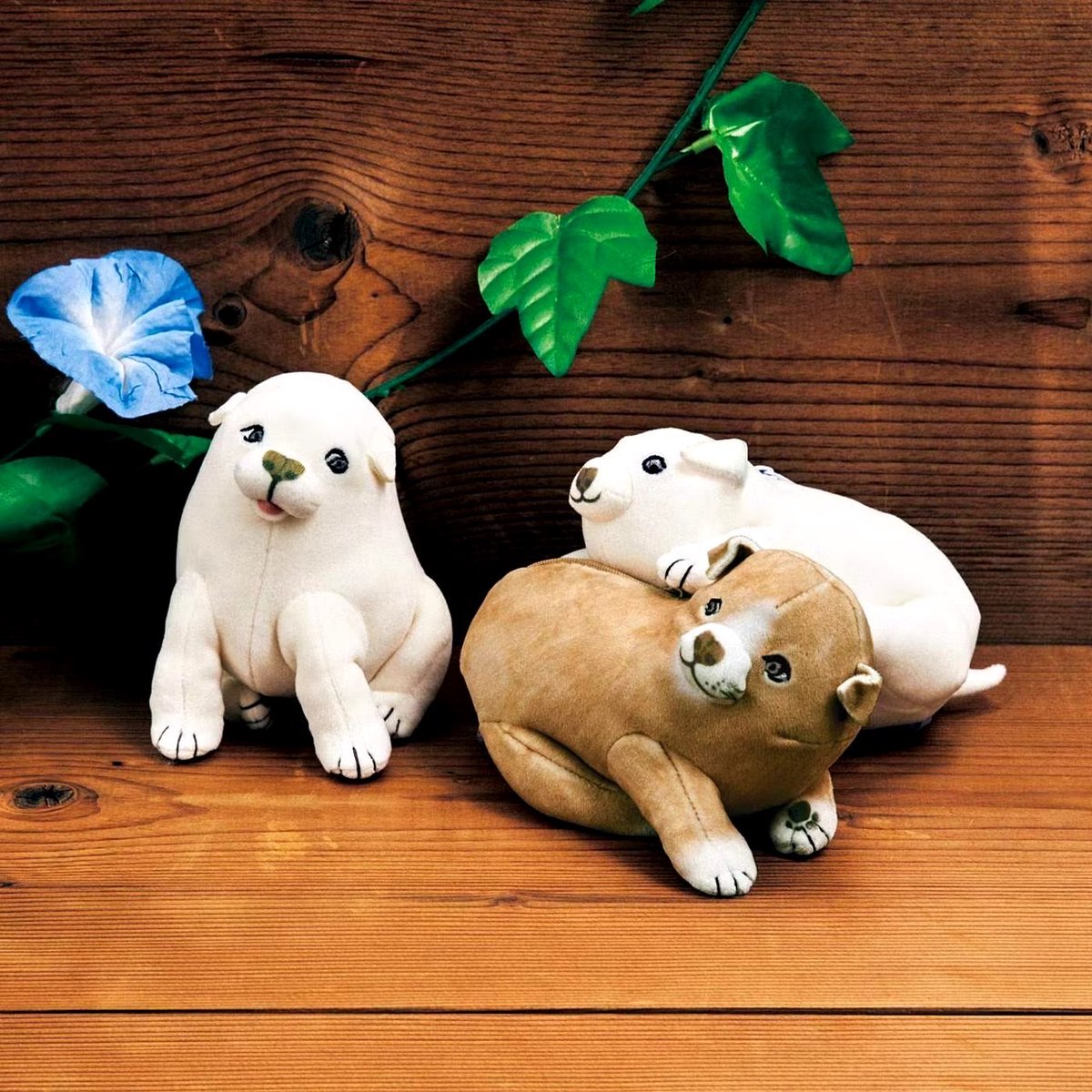 ?商品情報? 【江戸わんこが仲よくじゃれあう 応挙犬ポーチ】 江戸 
