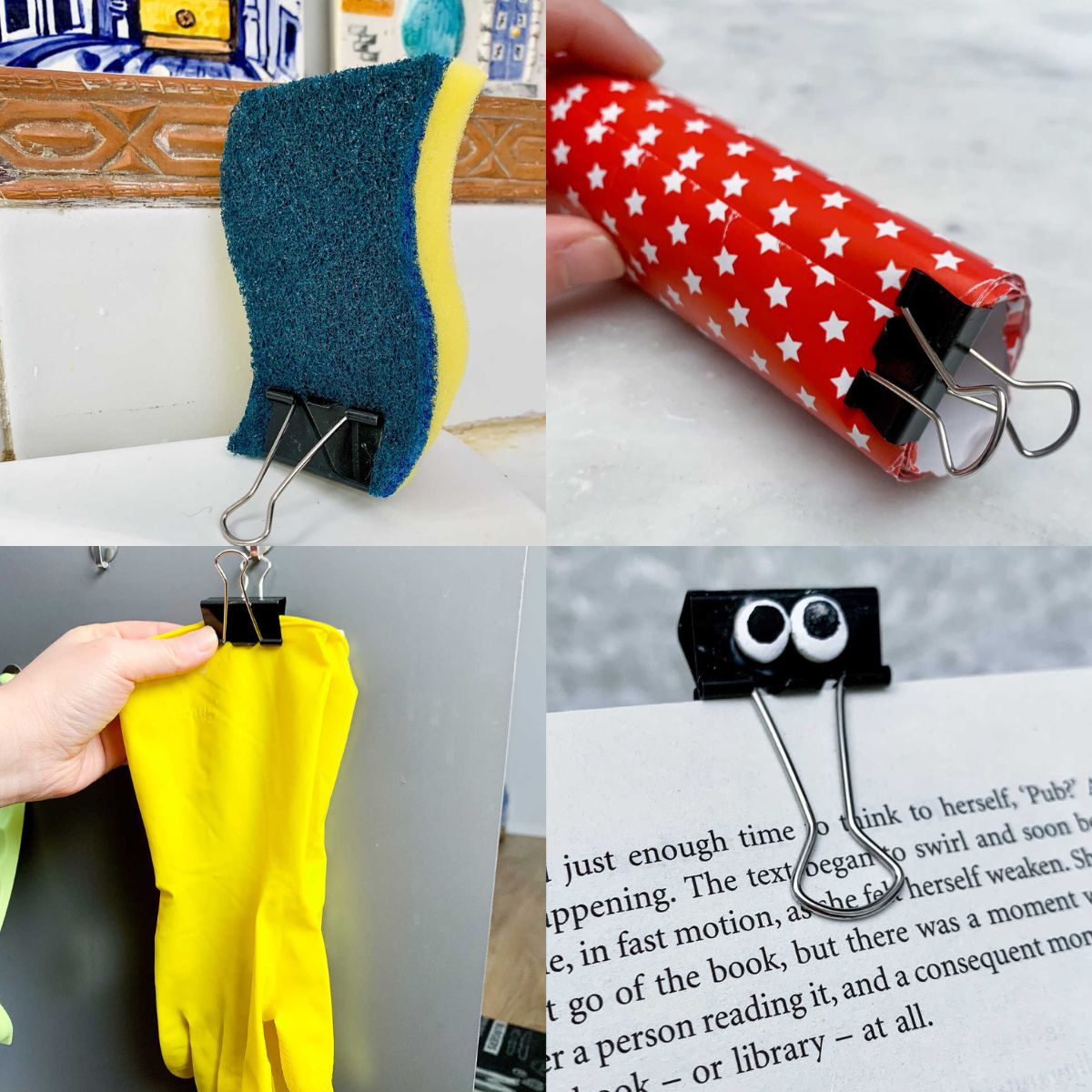 ReWithHart's tweet photo. You’re thinking of the right thing–the oversized, more stable paper clip binder clips are very versatile in what they can stabilize.

The binder clip hacks will blow your mind! 😉

#Organizing #BinderClips
 https://t.co/rX3U2zC6be https://t.co/TqfanNTkUO