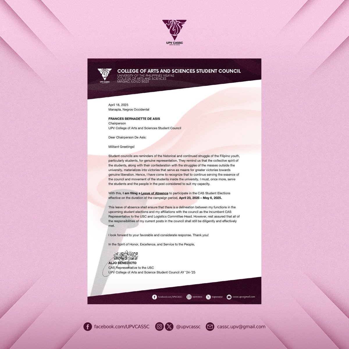 UPV CAS SC tweet media