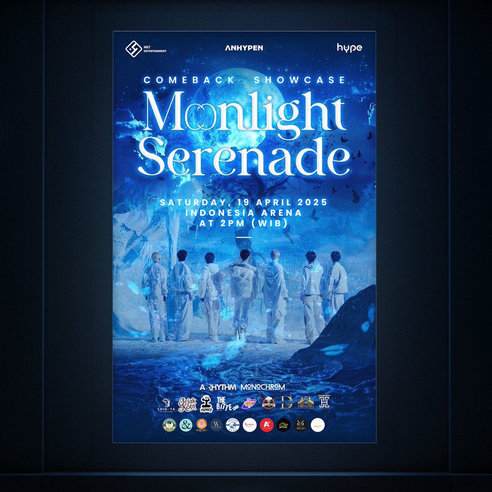 ㅤㅤ

📸 IG Update ── @𝘀𝗮𝗻𝗱𝘆𝗶𝗸𝗮𝗹𝗮:

It’s D-DAY! 🎉 Ticket sales for ANHYPEN: Moonlight Serenade are officially open!
Jangan sampe kehabisan, buruan beli tiketnya soalnya bakal ketemu abang abang Anhypen dan I. ✨😎☝️🦕

ㅤㅤ