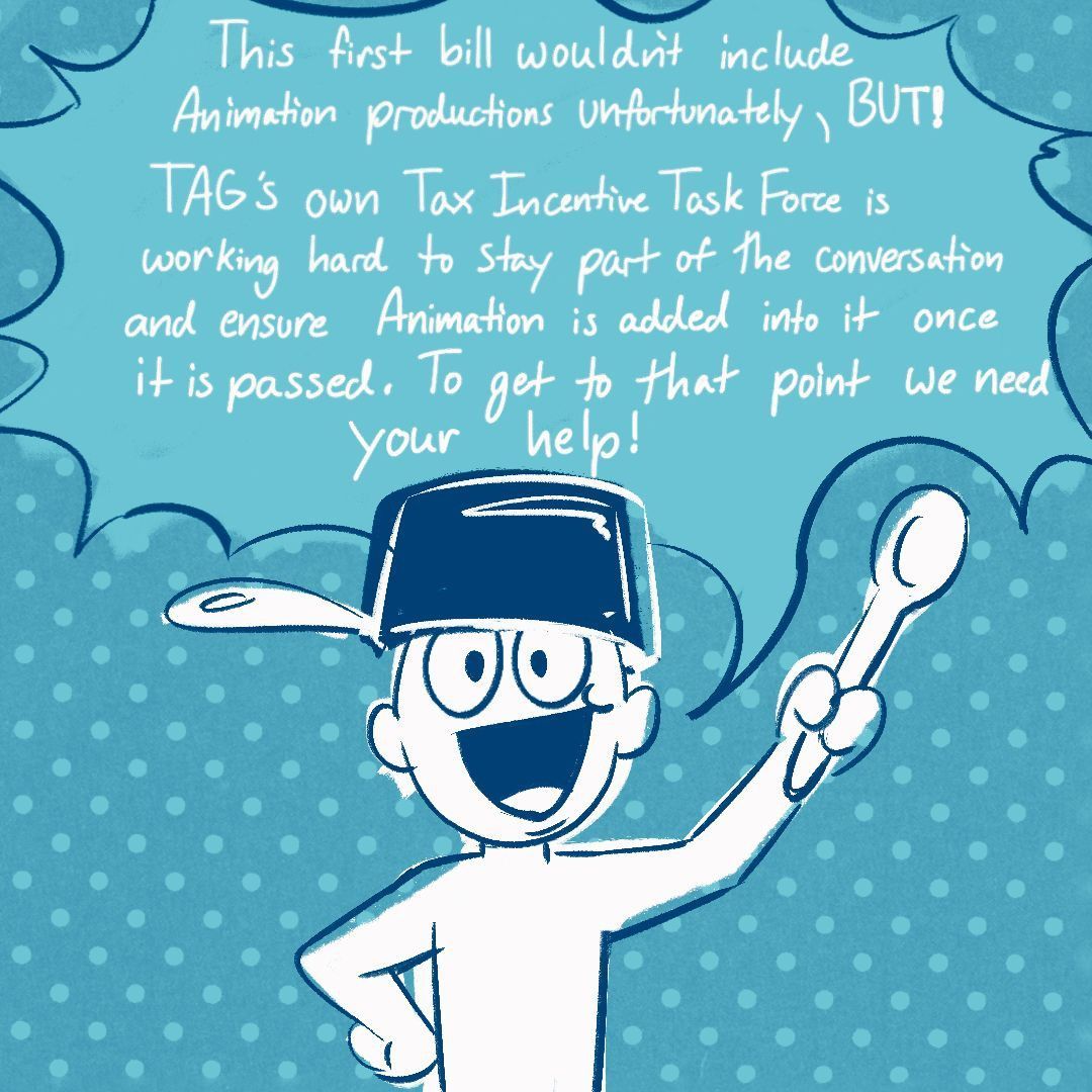AWorkersIgnited's tweet image. Even with negotiations over there's more work to be done to make animation and entertainment overall a livable and fair career. And we need YOUR help! Visit tinyurl.com/KCRbills to learn more and write to the CA legislature to voice your support for new film/tv tax credits!