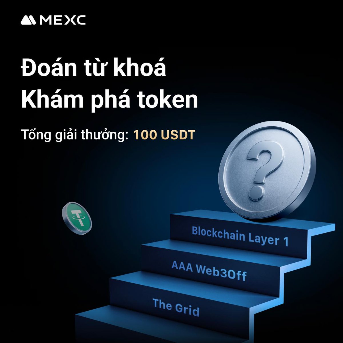 MEXCVietnam's tweet photo. 🪙MEXC Việt Nam độc quyền: Đoán từ khóa - khám phá token
Đến với MEXC ngay để khám phá siêu nhiều sự kiện độc quyền với Airdrop siêu hời nhé

🗓 Sự kiện kéo dài đến hết ngày 22/04/2025

💰 Thể lệ sự kiện:
1. Hoàn thành KYC nâng cao và tham gia đoán token với 3 từ khóa được cung cấp
2. Chia sẻ bài viết trên mạng xã hội kèm hashtag #MEXCVietnam, #"token bạn đoán"
3. Hoàn thành nội dung form yêu cầu

👍 Tham gia ngay tại đây: https://t.co/wiubl7oGaV