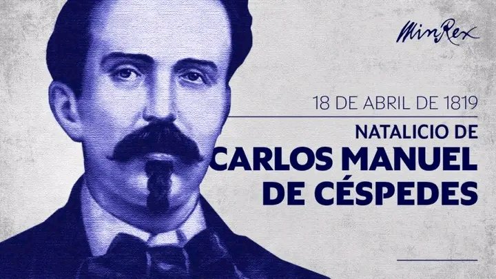 MagalisAcuna's tweet photo. El 18 de abril de 1819 nació Carlos  Manuel de Céspedes, El Padre de la Patria, en Bayamo, antigua provincia de Oriente, en el seno de una familia dedicada a la producción de azúcar. #Azucareros
#CubaViveEnSuHistoria  #UrbanoNorisXLaVictoria #HonorHolguinero #HolguínSí https://t.co/N5D0NbzKON