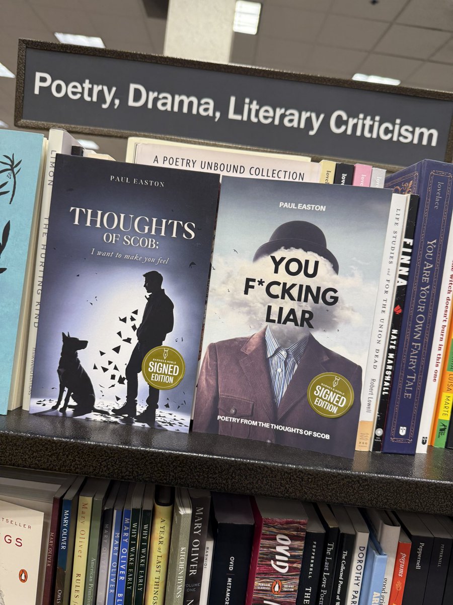 thoughtsofscob's tweet photo. Big bucket list item checked off today. First book signing for my latest poetry book “You F*cking Liar”

Get your copy today - https://t.co/c94SpQo4DY https://t.co/bYR9eZiX9l