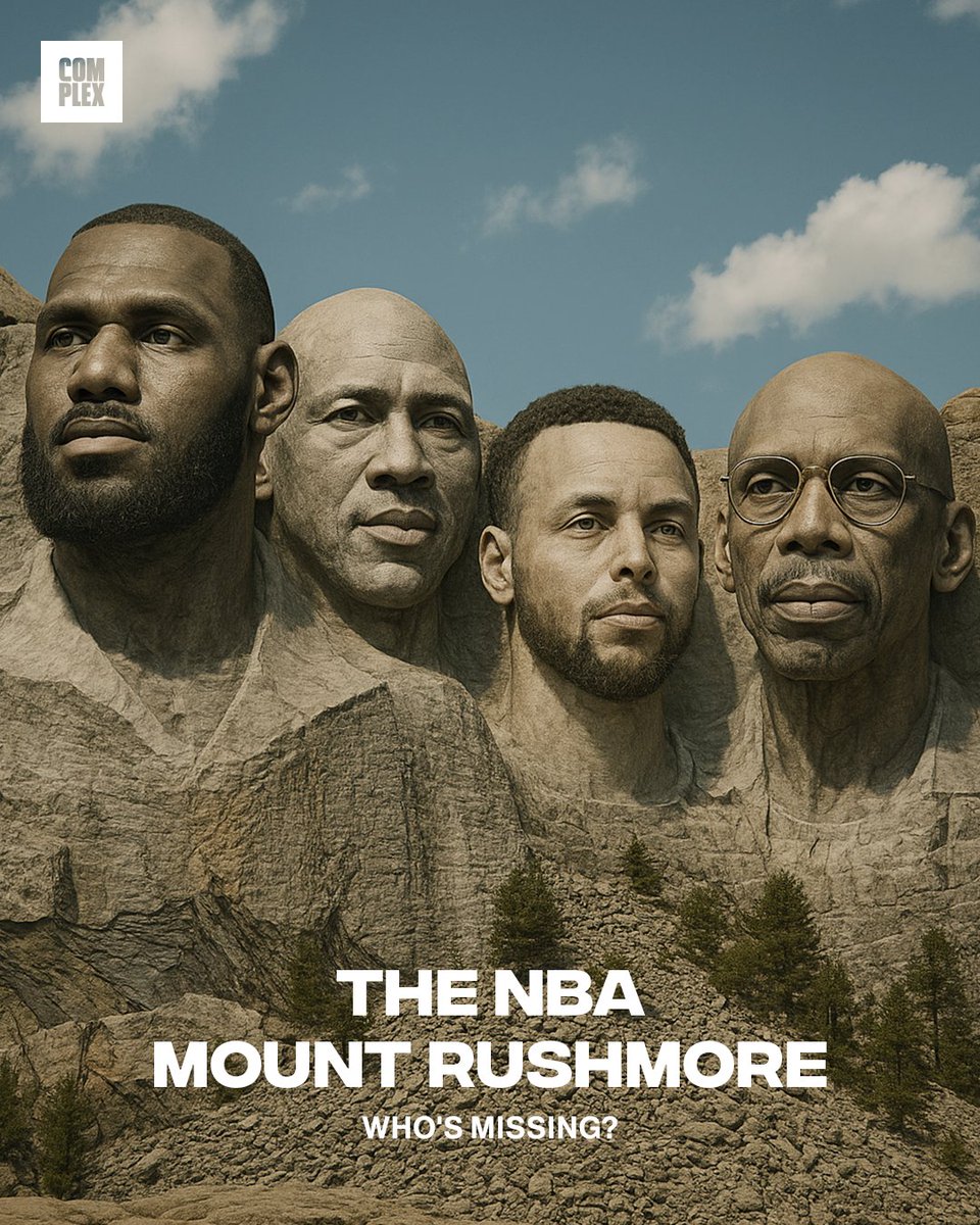 ComplexSports's tweet photo. Who you got on your NBA Mount Rushmore? ⤵️ https://t.co/AxmmuldH8O