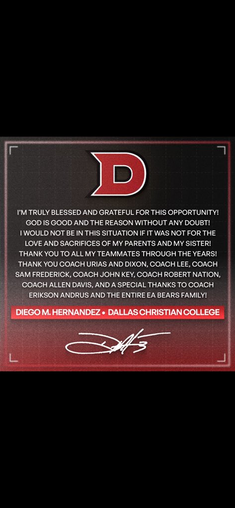 Dhern00_'s tweet photo. Another Chapter, onto the next Challenge! Let’s go Crusaders!! 🔥 https://t.co/k3e8f8Am7i