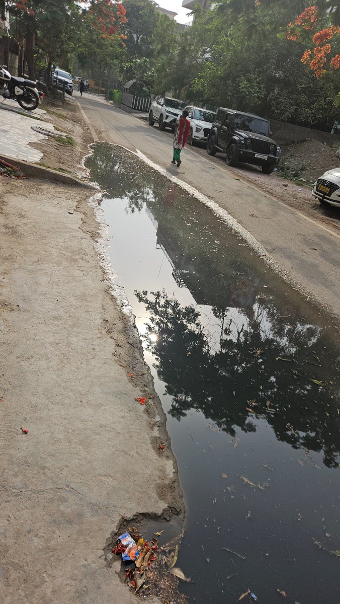 NumberSequence's tweet image. Sewage overflow outside F-55 to F-58  in Sector 51. This happens repeatedly in this area. Please provide a permanent solution. @noida_authority @CeoNoida