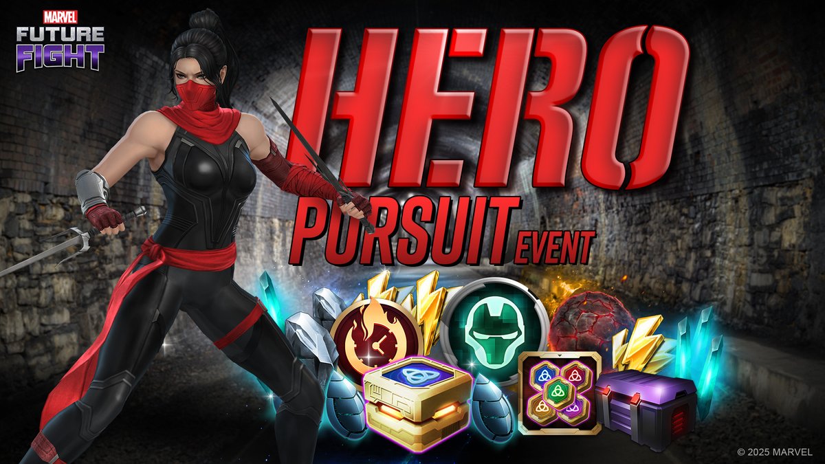 The Hero Pursuit Event is back! Complete laps to earn rewards.
#MARVELFutureFight