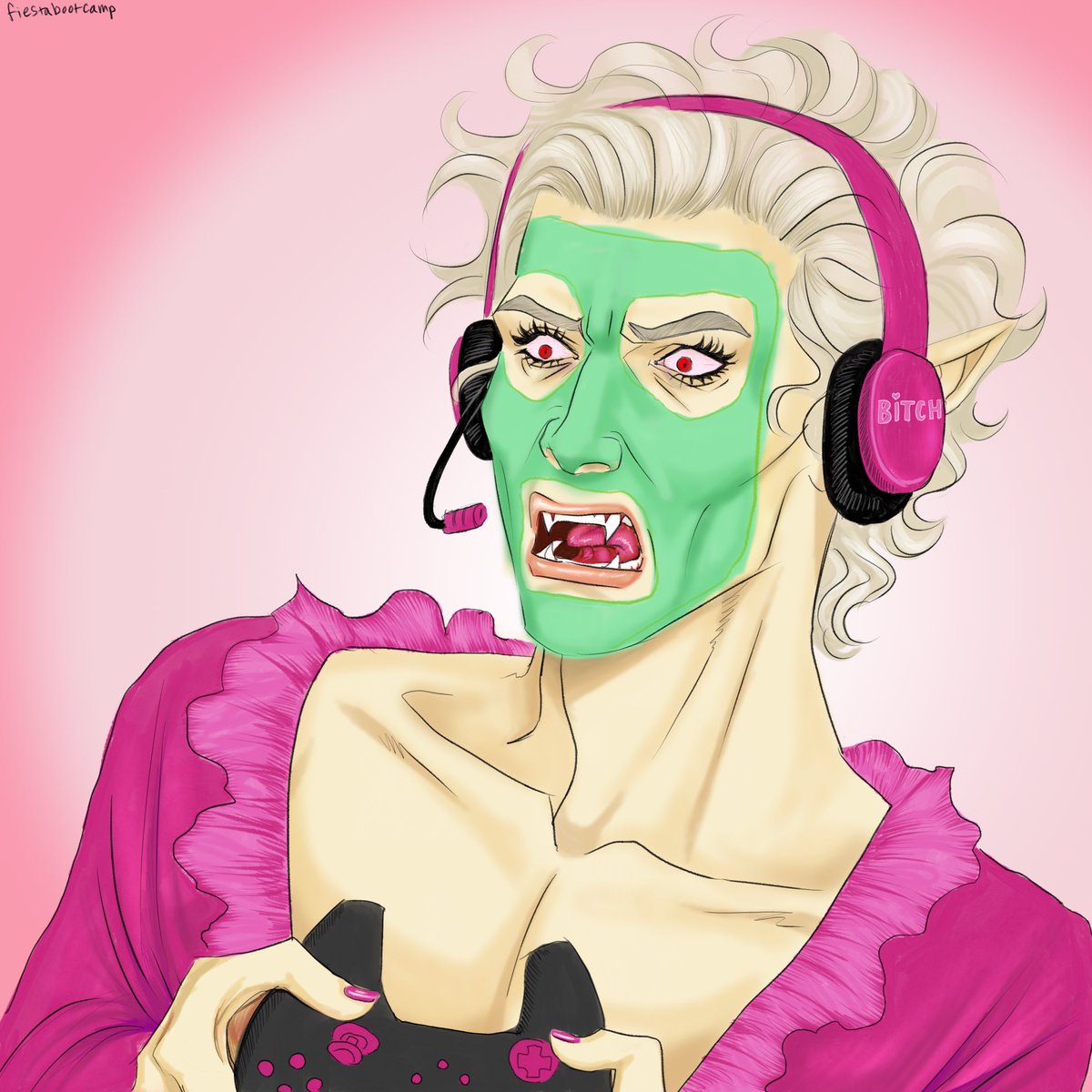 new lil drawling inspired by the recent bg3 animation. i just know astarion would argue with 13 year olds on voice chat. #astarion #astarionancunin #bg3astarion