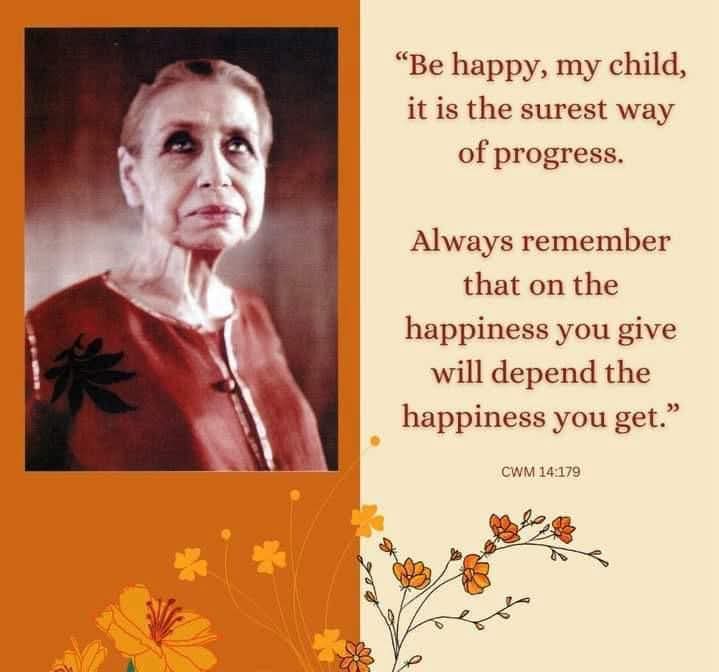 A harmonious collective aspiration can change the course of circumstances.*
-The Mother.
(CWM-14, P. 184 )
एक सामंजस्यपूर्ण सामूहिक अभीप्सा परिस्थितियों के रुख को बदल सकती है।
-श्रीमाँ
(सी.डब्लू.एम.-14, पृष्ठ 184)