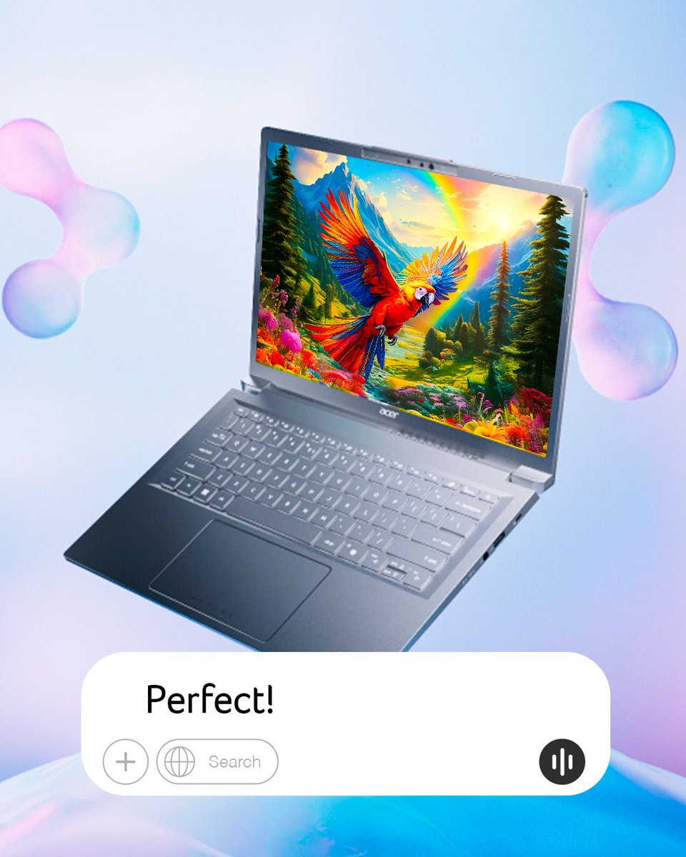 acerID's tweet image. Mau tampilan warna yang lebih hidup?
Layar OLED Acer Aspire 14 AI hadir dengan warna yang super vibrant dan kedalaman luar biasa. 🎨

#AcerAspire14AI #OLEDDisplay #MoreColour