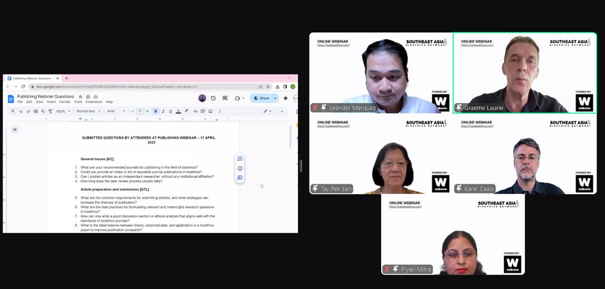 Southeast Asia Bioethics Network tweet media