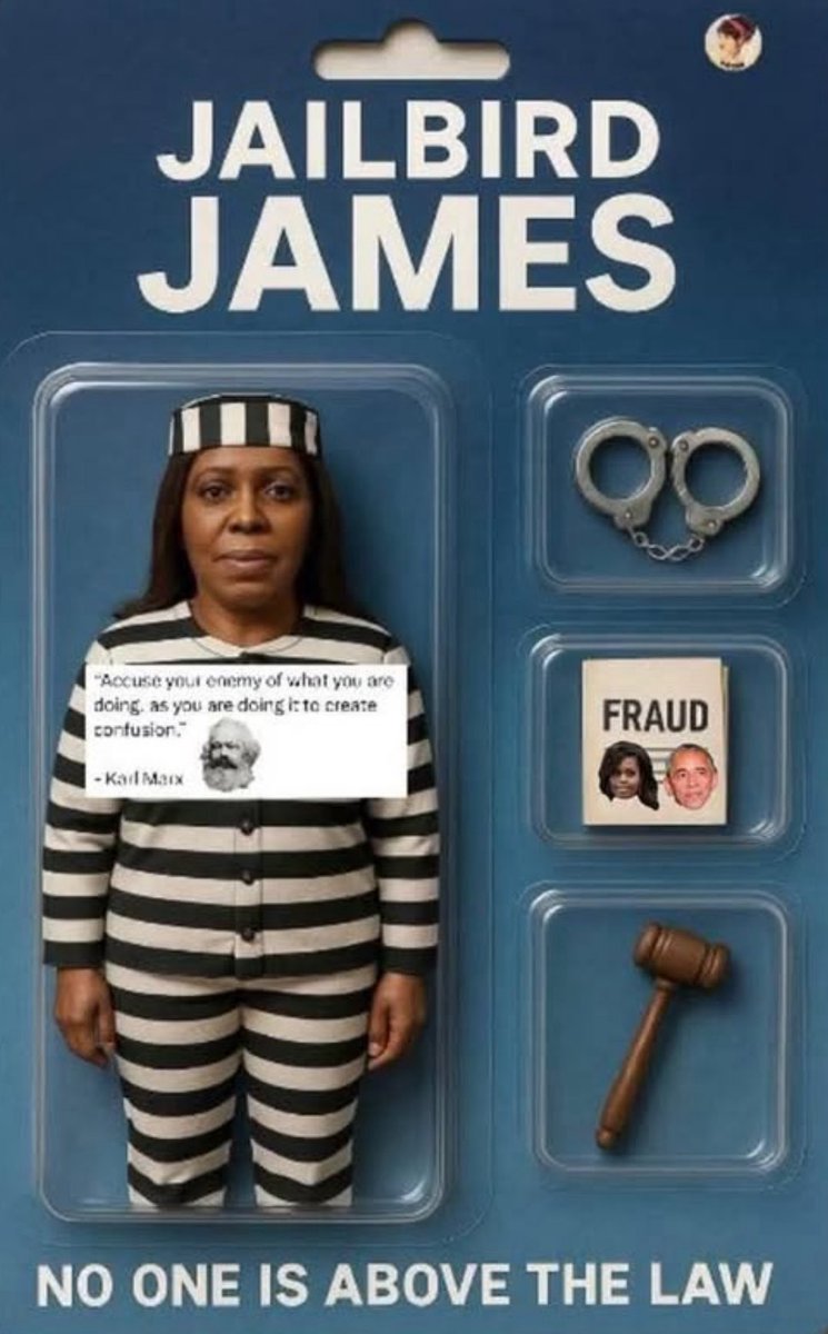 Richard4m's tweet image. When NY AG Leititia James campaigned in such a manner that you could literally see the hatred she has throughout and her publicly promises to #GetTrump IN anyway should &amp;amp; her entourage SAID they would to.

She’s in way more trouble than she’s really trying 2 hide Hello L Karma 🤩