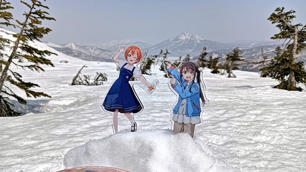 星空凛 「尾瀬ヶ原でラーメンにゃ!#まるよのアクスタ#まるよのグルメ 」|まるよのイラスト