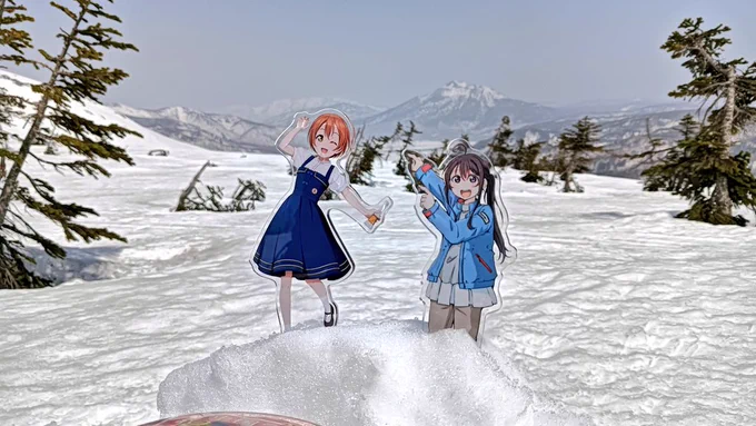 尾瀬ヶ原でラーメンにゃ!#まるよのアクスタ#まるよのグルメ 