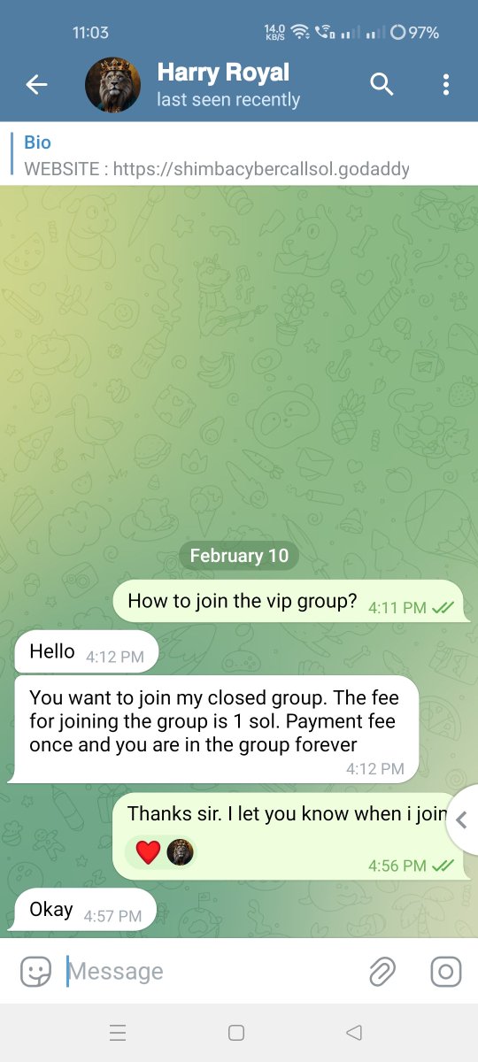 maverick_calls's tweet photo. I've been following this channel for awhile now. He post low MC with screen shot followed by another screen shot with high MC pump with high % PNL winrate. I messaged the owner out of curiosity, later did i know he ask for 1 sol per EARLY CA private group.

@DefiantOnSol https://t.co/LxgIaaOEMV