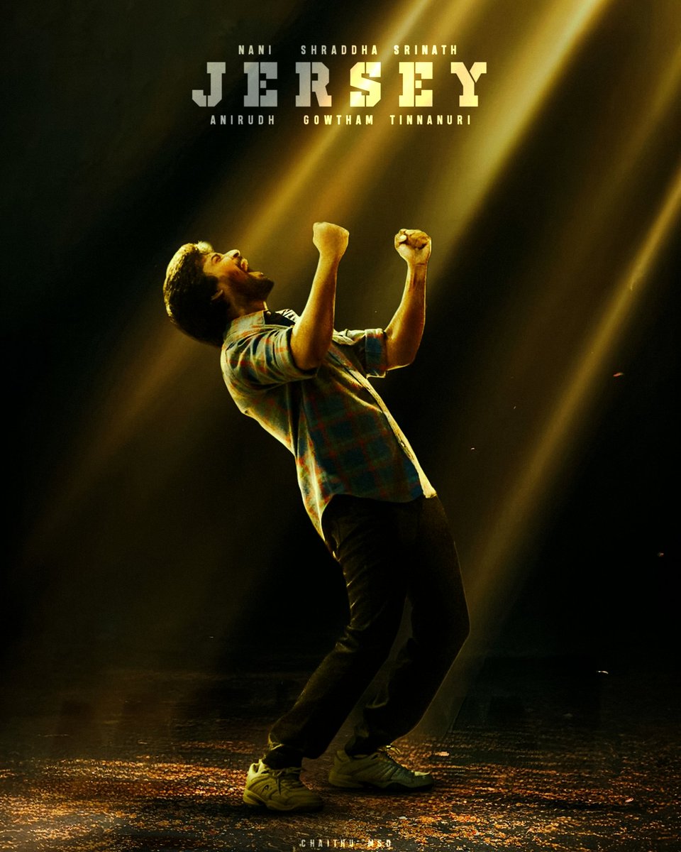 ChaithuMsd's tweet photo. 6 years for the masterpiece #Jersey 
@NameisNani @SitharaEnts @anirudhofficial 
#6yearsofjersey #Nani #Anirudh 
#jerseymovie #posters 

(Thread 1) https://t.co/dabam94FqP
