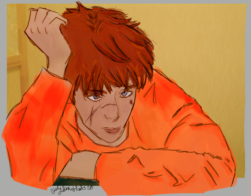 i havent drawn in yrs but #aftg inspired me to pull my tablet back out and draw a lil neil josten