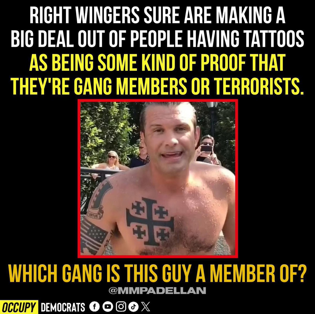 jzs116's tweet photo. Absolutely disgusting! #DUIHire #DWIHIRE #Hegseth #nazihire https://t.co/kmDvu3VVqu