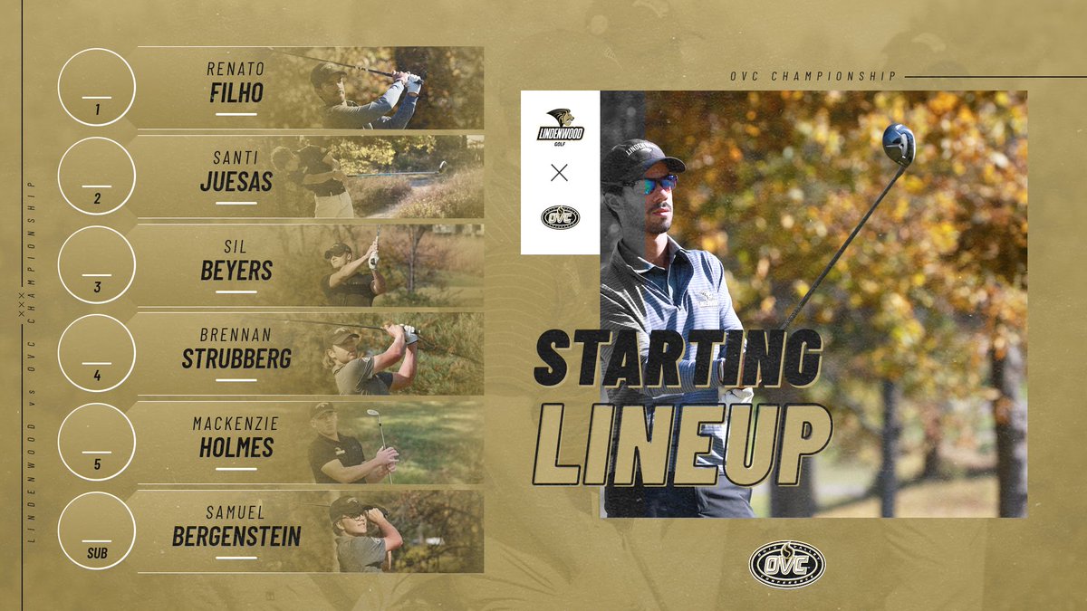 The Lineup for the Conference Championship!
- @ Dalhousie Golf Club in Cape Girardeau, MO. 
- April 20th- 22nd.