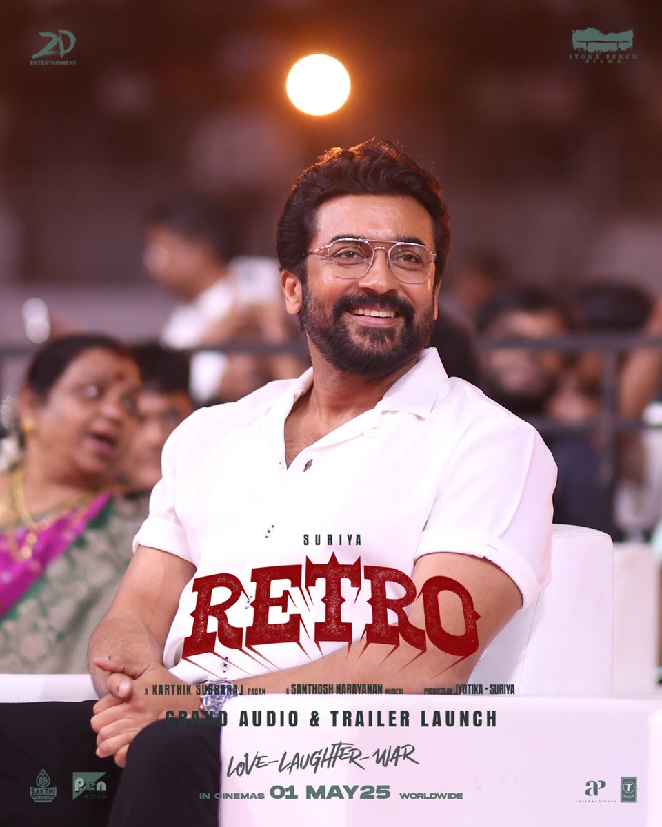 rameshlaus's tweet photo. #TheOne and the only! @Suriya_offl sir 🔥
#Retro #RetroTrailerLaunch #RetroAudioLaunch #LoveLaughterWar #RetroFromMay1 https://t.co/mu2t6ep5sl