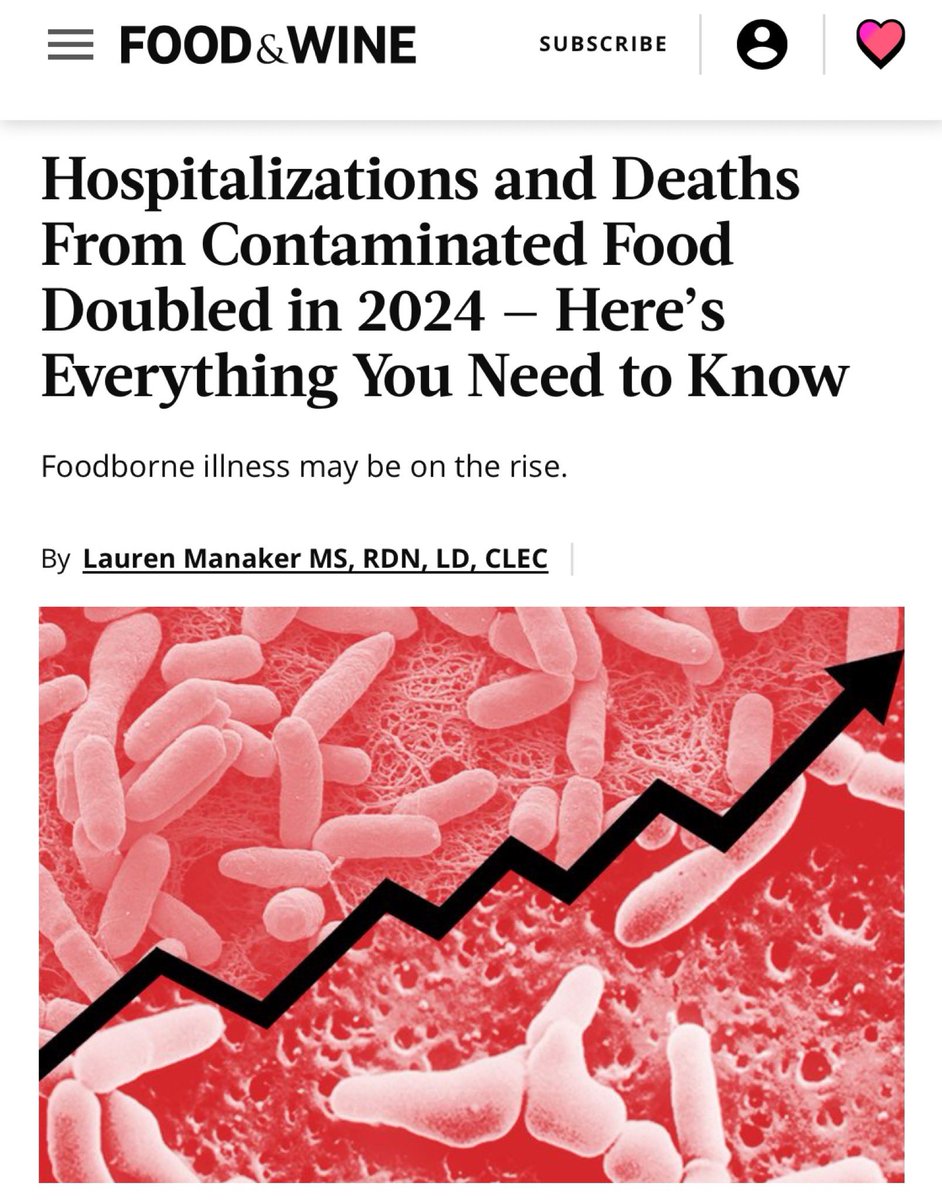 Now that the FDA is being dismantled much like the rest of public health in the US, prepare to see more headlines like this along with more hospitalizations and more deaths.