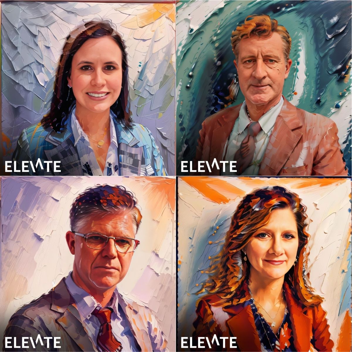 elevatesaas's tweet photo. At last week's @ProcureCon Contingent Staffing conference, our interactive AI photo booth gave us the opportunity to generate some stunning artistic portraits while meeting event attendees. Meet us next year for another exciting AI experience!
#ProcureCon 
#contingentworkforce https://t.co/gggzYEVA33