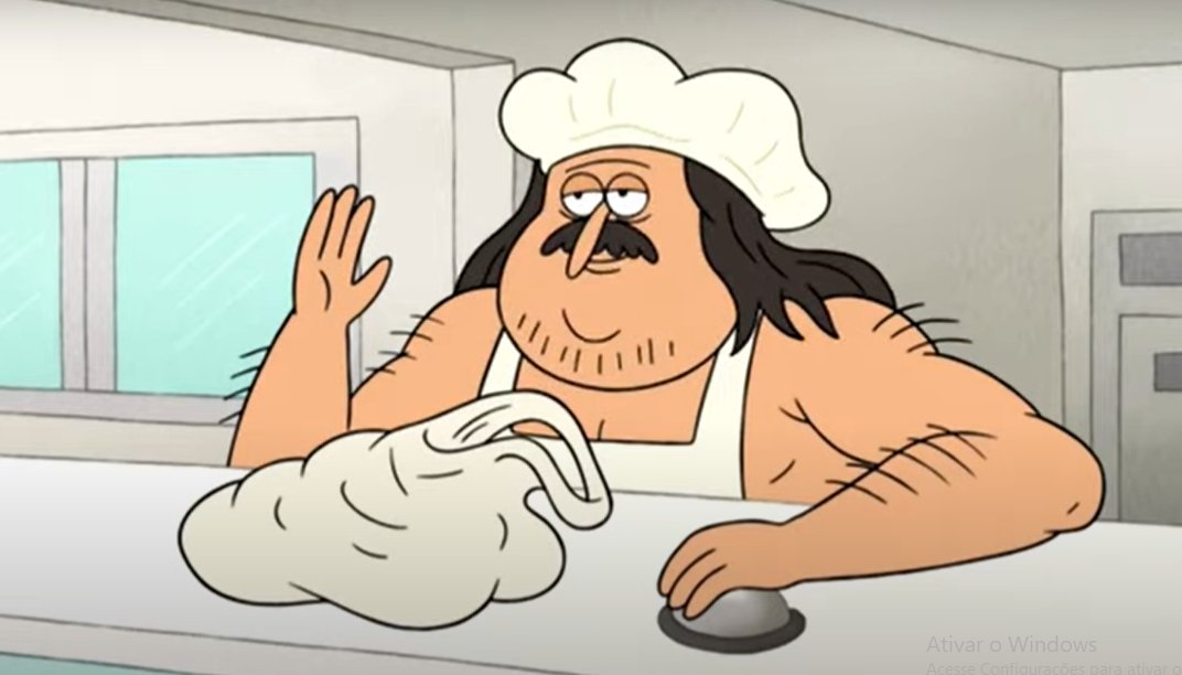 i was just watching a regular show clip man...