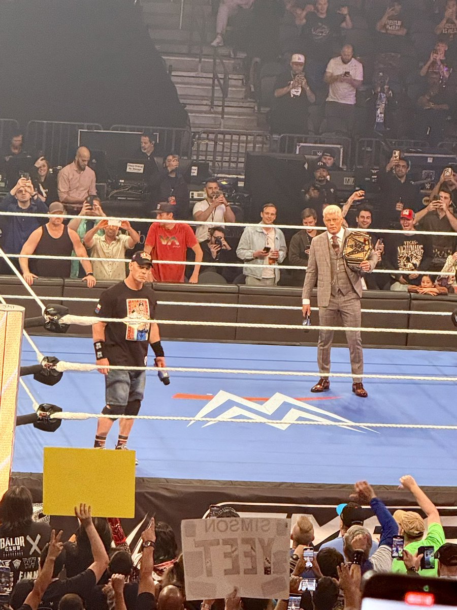 HEY <a href="/JohnCena/">John Cena</a> <a href="/CodyRhodes/">Cody Rhodes</a> 👋

#WrestleMania