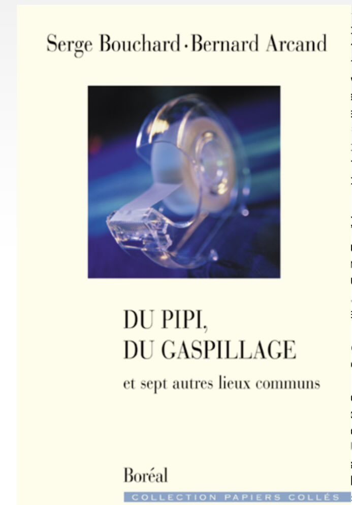 « Le sondeur est le champion de la supercherie. Il crée le monde qu'il sonde. Et le sondage renforce le monde qu'il crée. »

Serge Bouchard/Bernard Arcand, Du pipi, du gaspillage et sept autres lieux communs, p. 183.

(via idero sur Bsky)