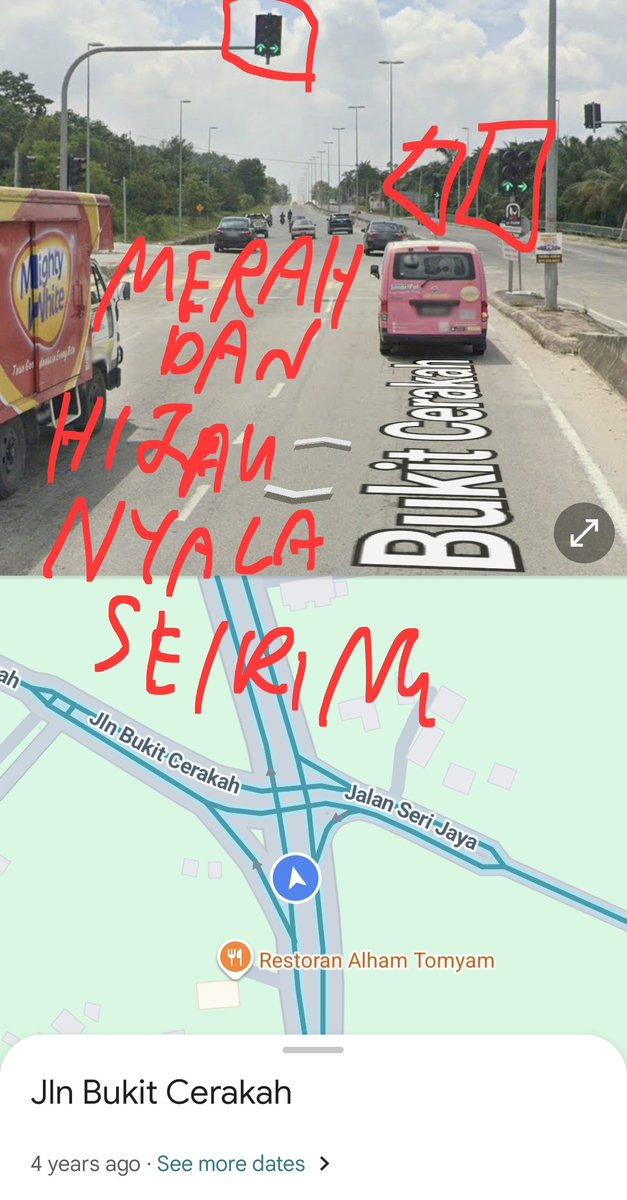 JeffreyTeoh's tweet photo. Persimpangan 3 Daerah.
Jalan Bukit Cerakah
3.188608,101.433166
Traffic Light dari Puncak Alam tuju Meru, hijau dan merah nyala seiring.
Menconfiuskan pengguna jalan raya, boleh datangkan kemalangan.
@infrasel_kjp @kumpulansemesta
#infrasel
#JalanBukitCerakah
#BukitKapar
#Kapar https://t.co/fsJcc6ddZ6