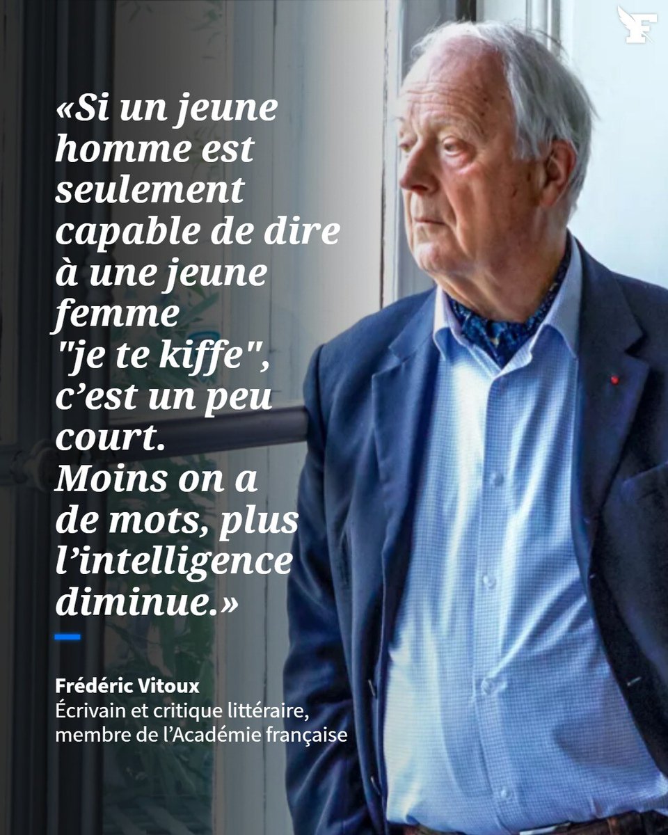 L’écrivain explique comment la disparition des mots comme la méconnaissance de leur sens nuisent à la bonne compréhension du monde. →l.lefigaro.fr/jXV
