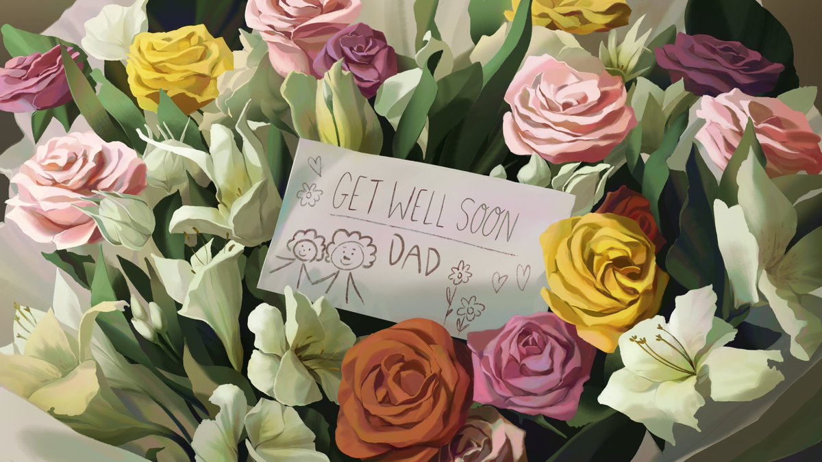 rtylenole's tweet image. this is one of the bgs i had most fun painting 💐#commonsideeffects