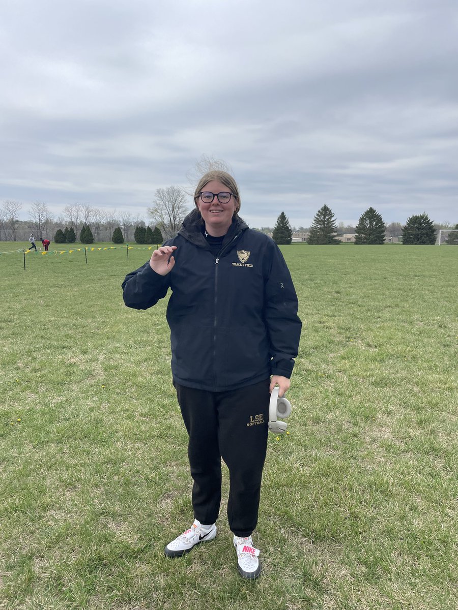 CarolMoravec's tweet photo. More 🥇alert!! For our @KnightsTandF athletes. Girl’s TJ Addison 🥇in her first meet of the season. Boy’s LJ Camarion 🥈, 4x8 girl’s 6th, LJ Peyton 6th, Girl’s PV Odessa 8th, Discus -Abby Cook 5th. Yep, it was cold but we stayed warm!! https://t.co/Klc4g67veS
