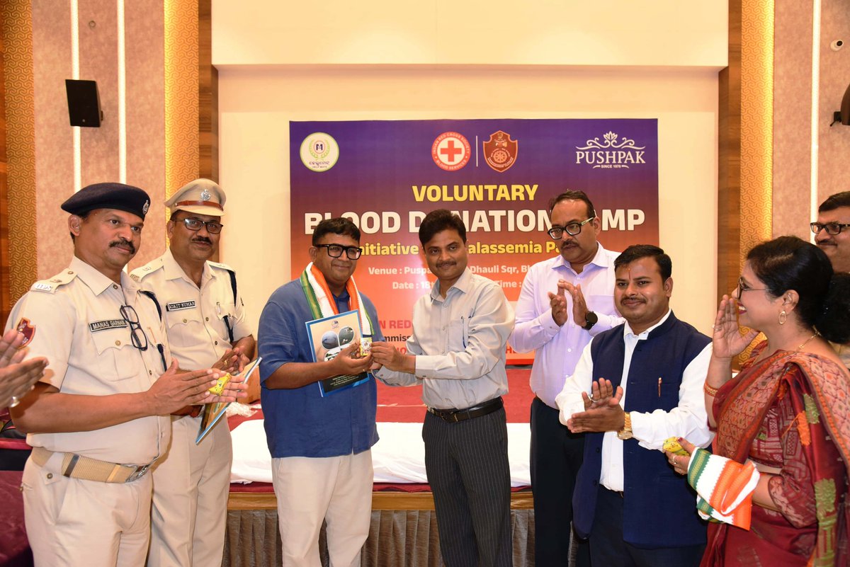 cpbbsrctc's tweet photo. On behalf of Commissionerate Police we thank all the organisers and donors.
#donatebloodsavelife #nobelendeavour #bloodforall https://t.co/BTWXrJLjNS