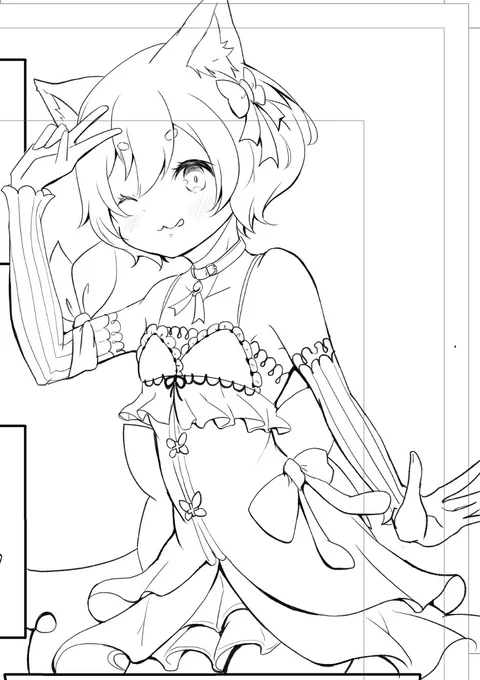 フェリちゃん可愛く描けた 