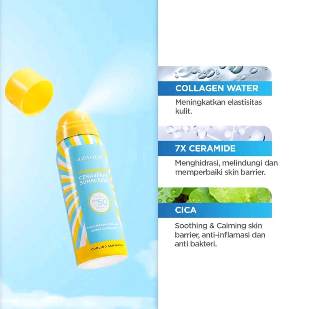 [58.0% off, Flash Sale before 19/04] Marilah kita nikmati hari-hari cerah bersama Azarine Ceraspray Sunscreen Spray! vt.tokopedia.com/t/ZSrbnPEUu/