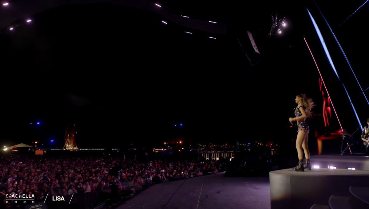 lalaluvlalisa's tweet photo. the outfit changes, explosive production, sharp choreography, expressive storytelling, and the way she connects with the crowd, it’s all next level. you can just feel how much she’s enjoying the stage. proud of you Lisa! 

ROCKSTAR LISA COACHELLA 
#LISACHELLA #Coachella2025 https://t.co/Mp6tK43haC